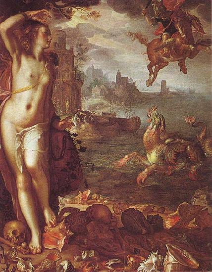 Joachim Wtewael Perseus and Andromeda oil painting picture